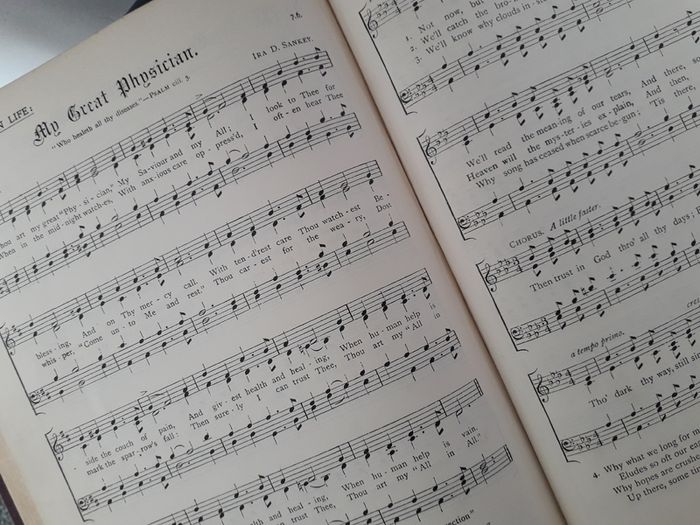BOOK - Vintage  - Sacred Songs & Solos - Sankey
