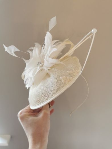 Fee G Dress with fascinator