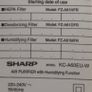 Sharp KC-A60EU-W Air Purifier & Humidifier with Plasmacluster + Brand New Extra Filters Image 2