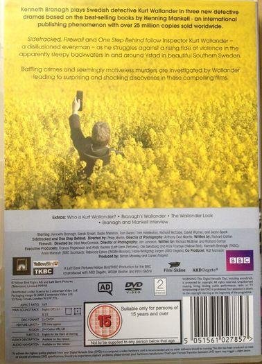 Wallander - Series 1 [2008] Kenneth Brannagh [DVD TV Boxsets]