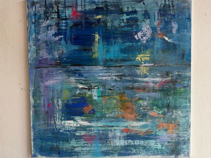 Original Abstract Painting Seascape