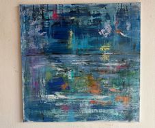 Original Abstract Painting Seascape