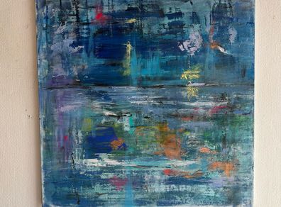 Original Abstract Painting Seascape