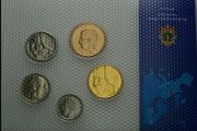 Belgium uncirculated coin set various dates sealed 1 franc to 50 francs