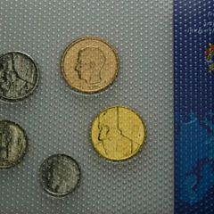 Belgium uncirculated coin set various dates sealed 1 franc to 50 francs