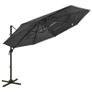 4-Tier Parasol with Aluminium Pole Anthracite 3x3 m Image 5