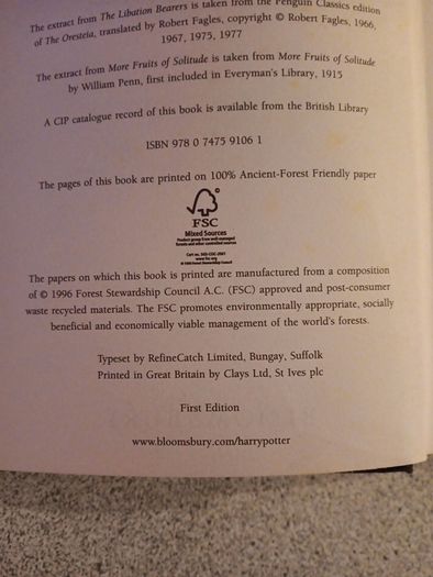 Harry potter book