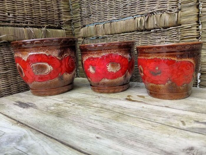 Planter, planters, West German pottery