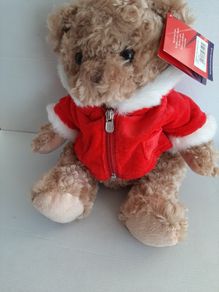 New teddy with red coat tags attached