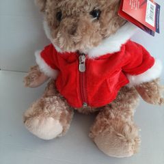 New teddy with red coat tags attached