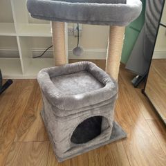 Cat Climbing Frame with little cubbie hole.