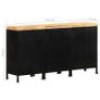 Sideboard with 3 Drawers and 4 Doors Rough Mango Wood Image 8