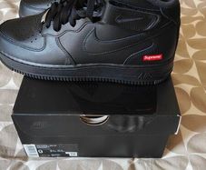 Supreme Nike Air Force Mid Black 42.5 New