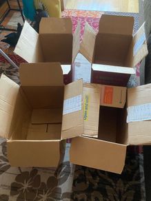 cardboard boxes