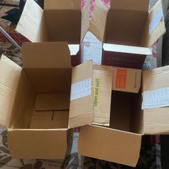 cardboard boxes