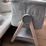Like new Mamas & Papas Lua Bedside Crib - grey Image 5