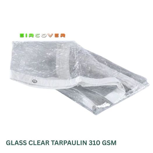 Glass Clear Tarpaulin 2m x 2.4m (7' - 8') 310 gsm