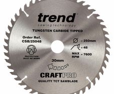 Trend CSB/25048 CraftPro Saw Blade 250mm x 30mm x 48T