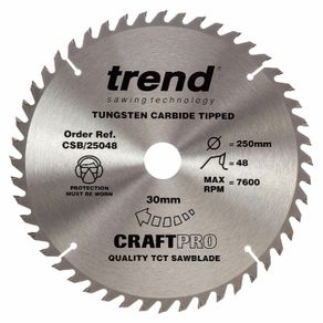 Trend CSB/25048 CraftPro Saw Blade 250mm x 30mm x 48T