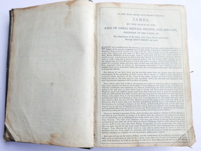 Vintage 1804 Holy Bible, Old and New Testaments, Oxford, The British And Foreign Society