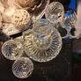 Vintage Irish lead crystal Ships Decanter & 4 whiskey glasses Image 3