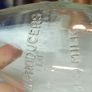 505 - Vintage Clear Glass Cork Top Collectible Decorative Cobh Milk Producers Bottle Image 5