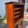 Stunning Solid Sheesham Wood Wine Rack Cabinet  I Image 3