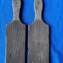 Pair of antique ribbed butter pats Image 3