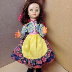 Vintage Portuguese Handmade Souvenir Doll / 1970s