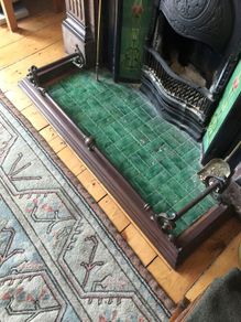 FINAL PRICE DROP!! Enhance your hearth with this authentic Victorian brass fender
