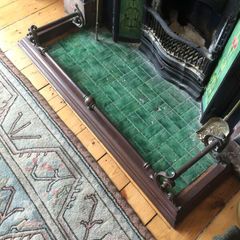 FINAL PRICE DROP!! Enhance your hearth with this authentic Victorian brass fender