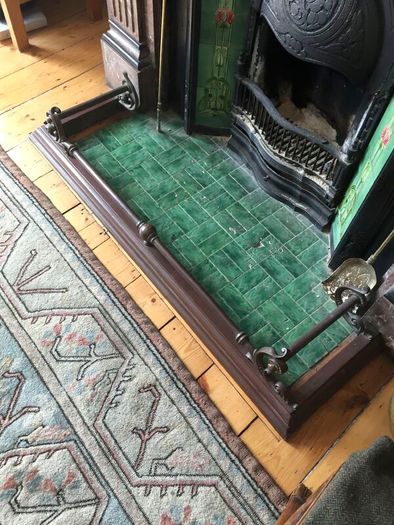 FINAL PRICE DROP!! Enhance your hearth with this authentic Victorian brass fender