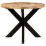 Dining Table Oval 200x100x75 cm Rough Mango Wood Image 3