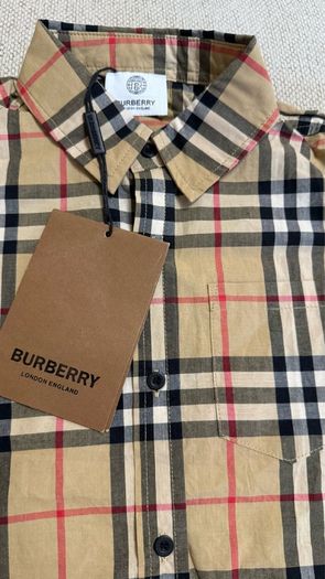 Burberry short sleeve shirt 4/5T