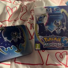 Nintendo  3ds Pokemon Moon steelbook, and outer box only, no game