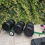 John Deere Toy Tractor with 2 trailers and round bales, JCB tipper included also Image 3