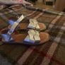 Silver girls sandals Image 2