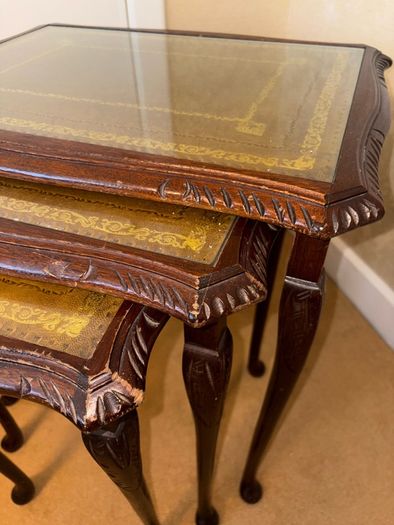 Collection of 3 Tables with Queen Anne Style Legs