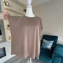 Ladies Caramel / Tan Coloured Short Sleeved Top from Primark Image 5