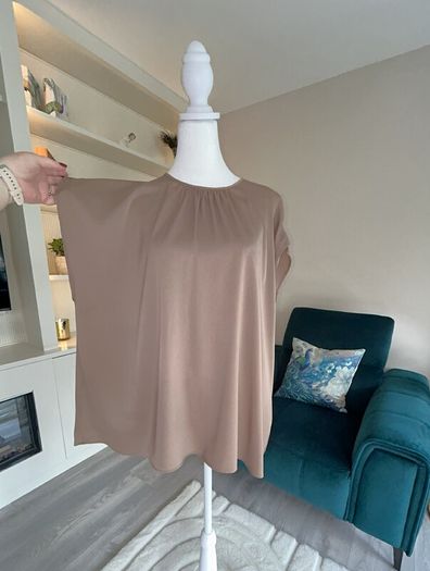 Ladies Caramel / Tan Coloured Short Sleeved Top from Primark