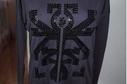 Madonna grey sequin long sleeve top size M UK12/14 EU40/42 Postage included