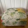 Beautiful custom made floral footstool Image 2