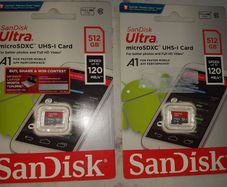PRICE REDUCED FROM 100 - Two Brand new SCANDISK Ultra Class 10 microSDXC Memory Cards>> 512Gb