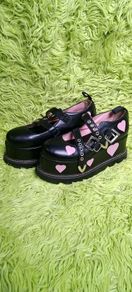 La Moda 38/5.5 heart platform Mary Jane's