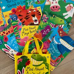 Mad about Minibeasts book set with carry bag