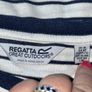 Ladies Navy & White Stripped Regatta Short Sleeved Tee Shirt Image 10