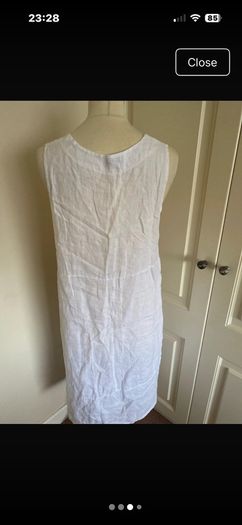 White linen dress size 12