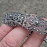 Austrian 935 Sterling Silver Marcasite Art Deco Bracelet Image 7