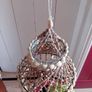 vintage 1960 seashell hanging planter Image 4