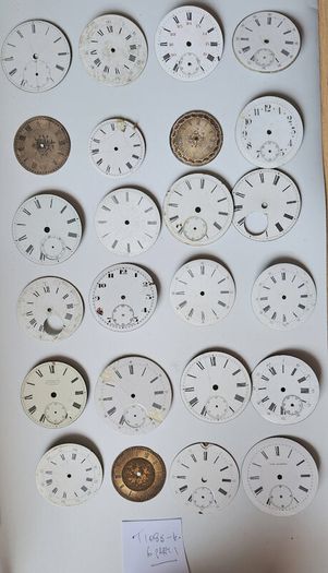 Selection of 24 Antique Pocket Dials